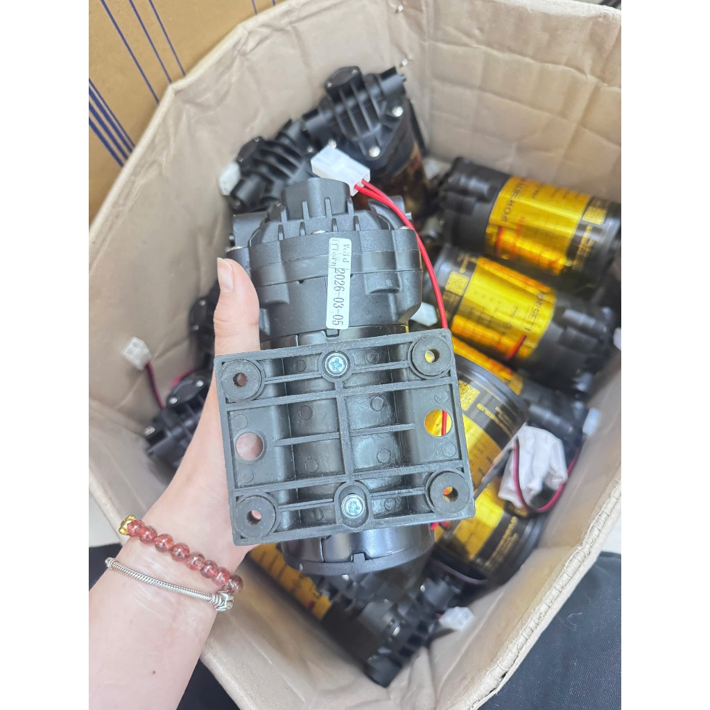 Bơm Tăng Áp Máy Lọc Nước Kèm Nguồn FORSETI 24V - Dùng Thay Thế Cho Bơm Trong Máy Lọc Nước RO