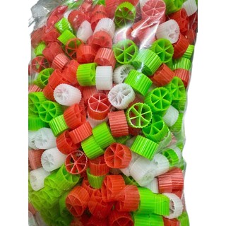 Hạt Kaldnes 6 Cánh Đủ Màu Vật Liệu Lọc Cho Bể Cá Cảnh