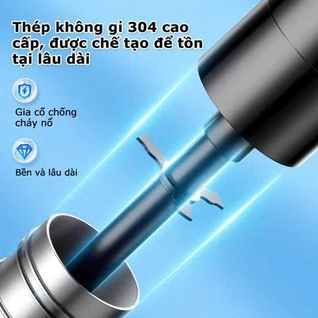 Súng thông tắc bồn cầu, chậu rửa bát, lavabo 4in1 tự động đa năng áp suất khí nén 8kg cực mạnh đánh bay mọi vật cản