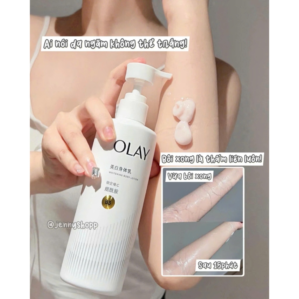 Sữa dưỡng thể OLAY B3 Cải Tiến Whitening Body Lotion Vitamin C +Niacinamide