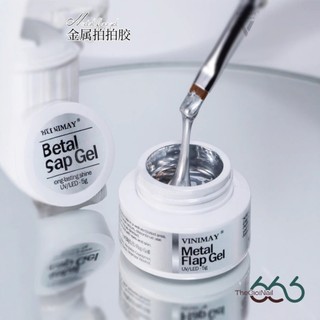 VINIMAY Metal Flap Gel Chính Hãng Siêu Đặc – Gel Tráng Gương Kéo Sợi, Dặm Nhũ Metal Lấp Lánh Chuẩn Salon Thegioinail666