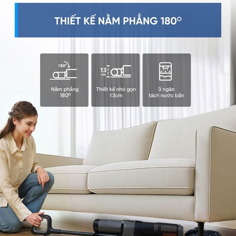 Máy hút bụi lau sàn khô ướt Tineco Floor One i6 Stretch Plus