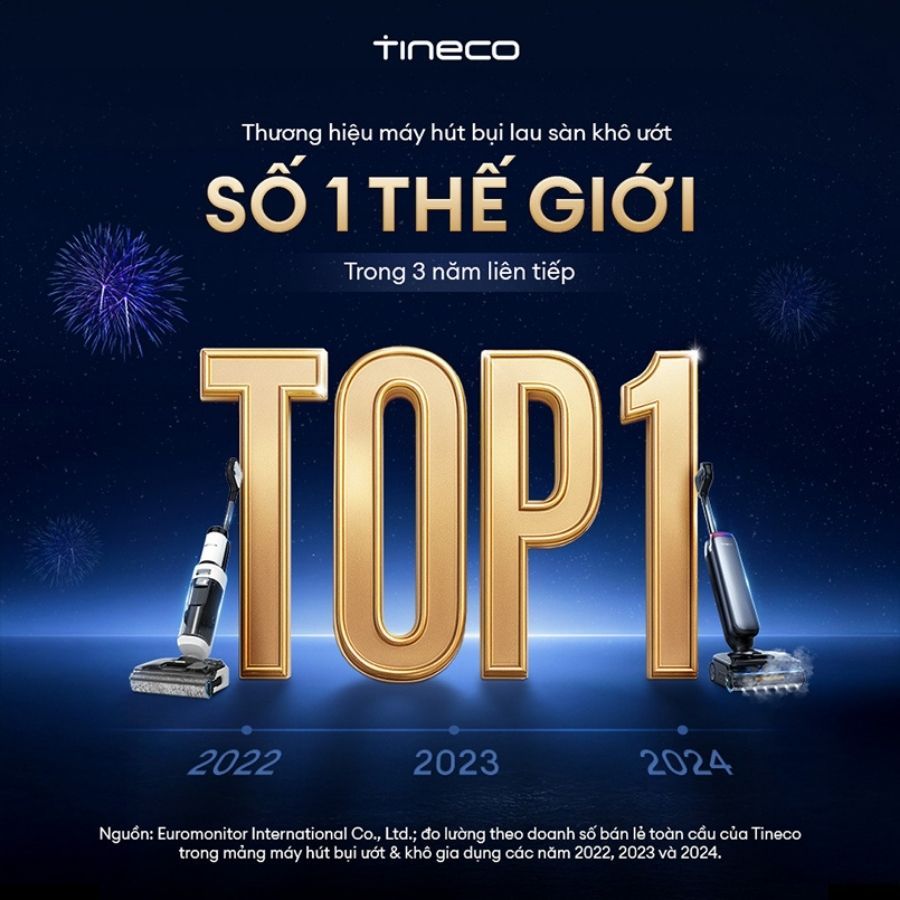 Máy hút bụi lau sàn khô ướt Tineco Floor One i6 Stretch Plus