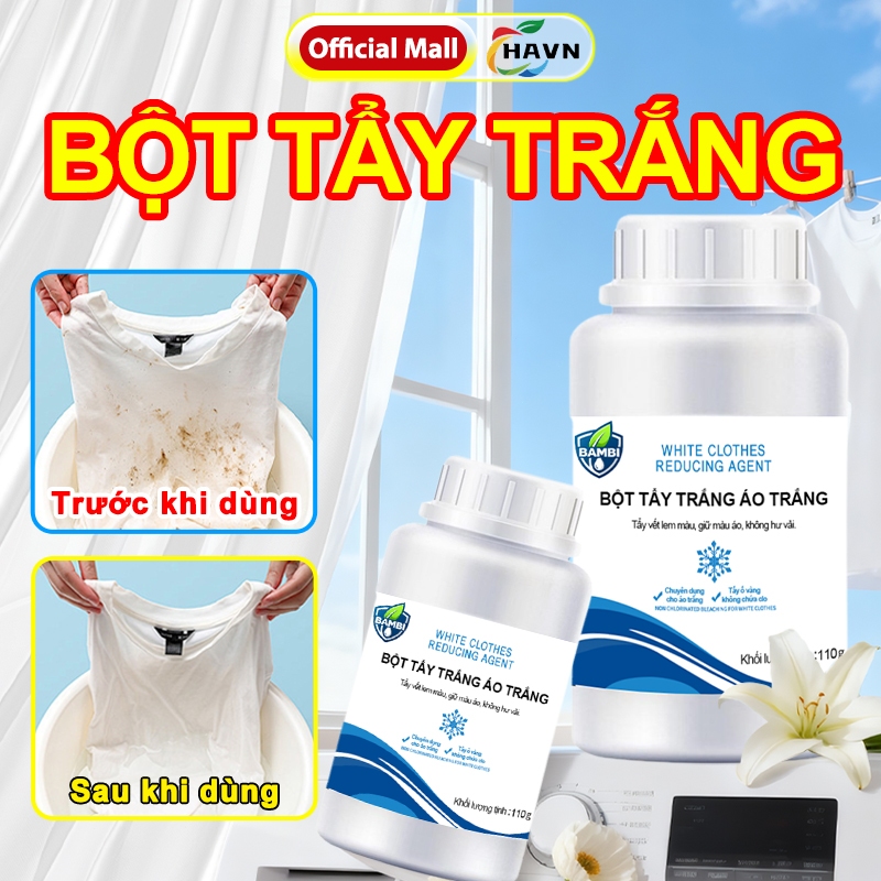 Bột tẩy quần áo, Thuốc tẩy quần áo,Loại bỏ vết bẩn, loại bỏ dầu bẩn, loại bỏ nhuộm, làm sạch và làm trắng