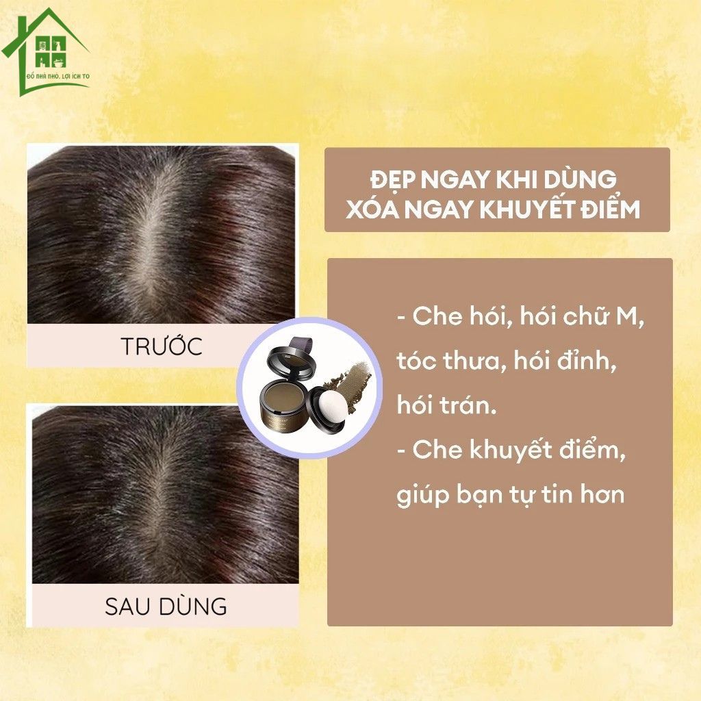 Phấn phủ hói tóc Maycheer phủ hoi phấn che khuyến điểm tóc, chấm chân tóc, chấm hói
