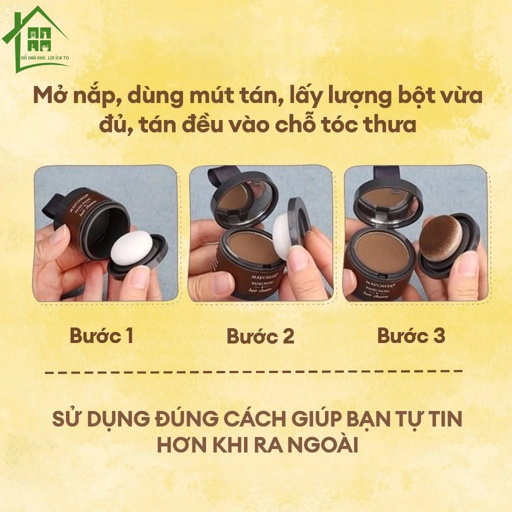 Phấn phủ hói tóc Maycheer phủ hoi phấn che khuyến điểm tóc, chấm chân tóc, chấm hói