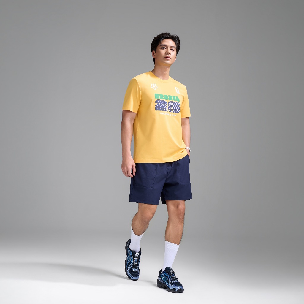 [TẶNG TẤT WC 2026]Áo thun Tshirt nam nữ Cotton Compact World Cup Brazil Edition 26, Áo cổ vũ đội tuyển Brazil thoáng khí