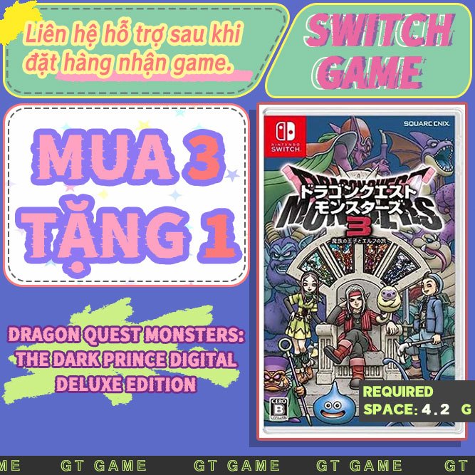 DRAGON QUEST MONSTERS: The Dark Prince Digital Deluxe Edition Nintendo  SwitchSwitch Game -Mua 3 tng 1 | Shopee Vit Nam