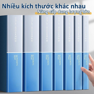 File Lá A4 Đựng Tài Liệu Nhiều Ngăn Bìa Kẹp Hồ Sơ Giấy Tờ Trong Suốt, Bền Đẹp, Tiện Lợi Văn Phòng