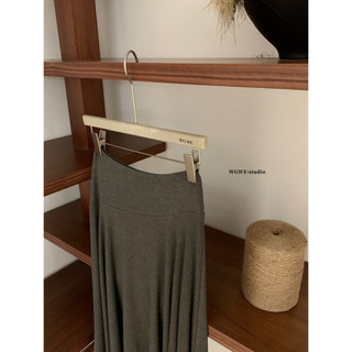 𝐏𝐡𝐢𝐞𝐧 𝐖𝐆𝐖𝐄 | (Sẵn) w8787 Set Thun Co Dãn Áo Trễ Vai Chân Váy Dáng Lửng