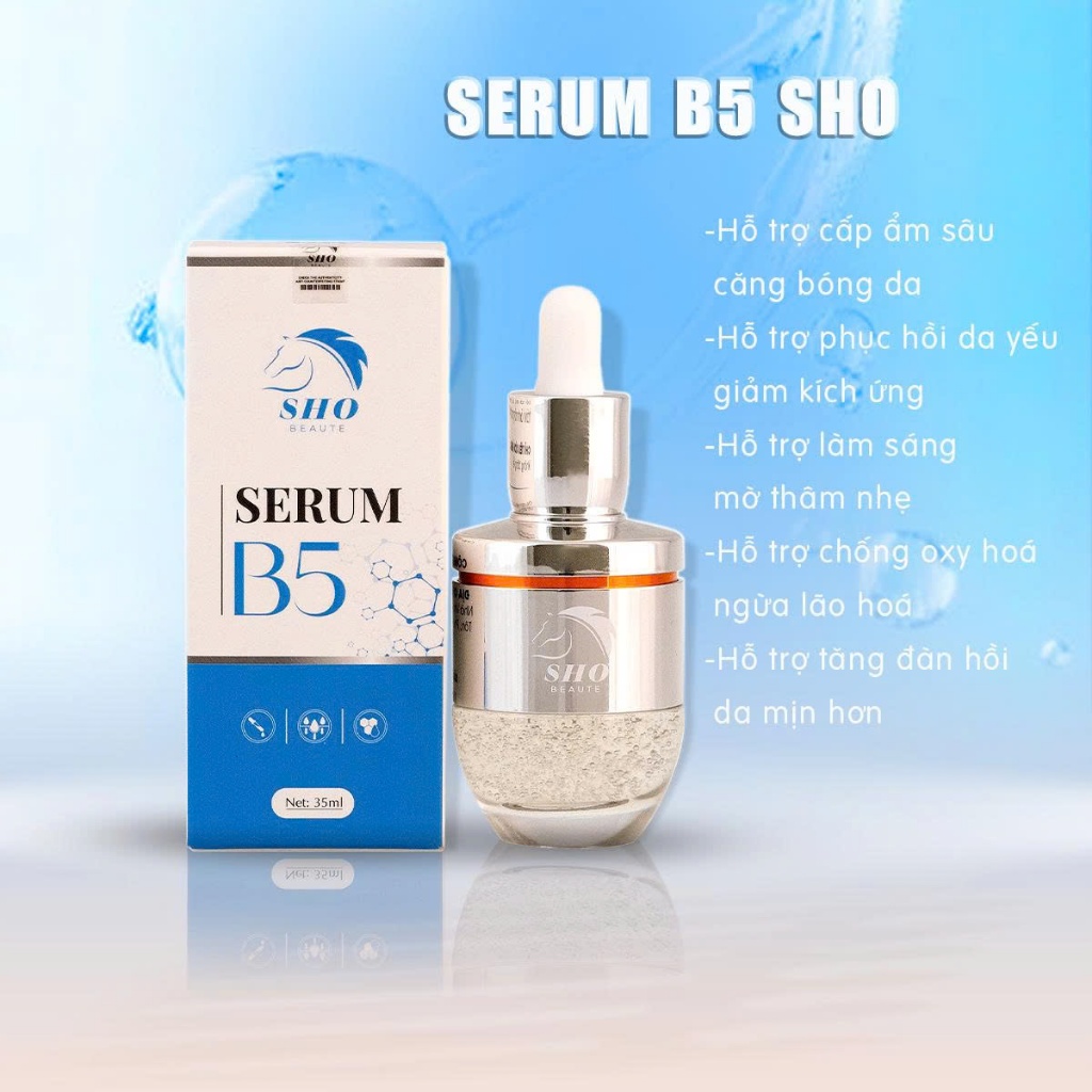 Serum B5 SHO Beaute – Cấp Nước, Phục Hồi Da, Giúp Da Mịn Màng Tự Nhiên