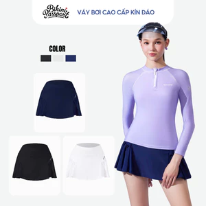 Quần bơi lẻ Nữ BIKINI PASSPORT kiểu xòe rũ - Xanh - BS526_NV
