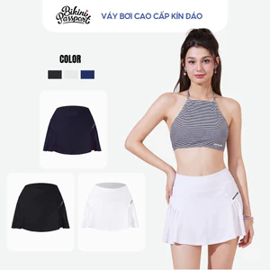Quần bơi lẻ Nữ BIKINI PASSPORT kiểu xòe rũ - Trắng - BS526_WH