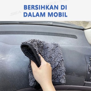 SEAMETAL Dày Lông Cừu San Hô Khăn Lau Xe Ô Tô Siêu Thấm Hút Microfiber Vải Lau 1200GSM