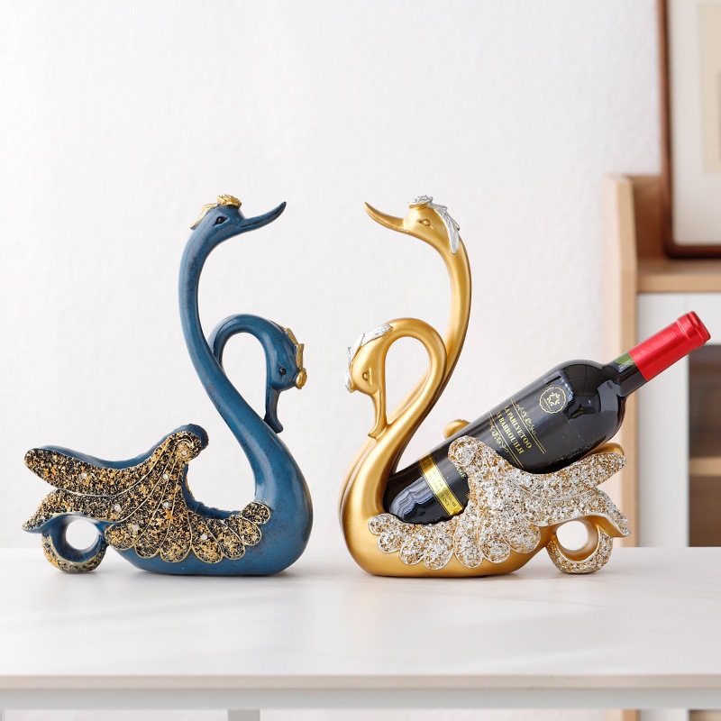 Tượng thiên nga để rượu decor nhà cửa(không kèm chai)