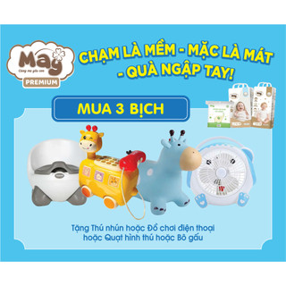TẶNG QUÀ MỚI] KHI MUA 3 Bịch Bỉm Mây Premium Siêu mềm mỏng, Chống Hăm, Thấm Hút Tốt (NB,S, M, L, XL, XXL)