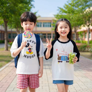 Áo phông ngắn tay, áo phông in 3d ,áo thun bé trai bé gái chất liệu cotton mềm mịn thoải mái dành cho bé 10kg-30kg