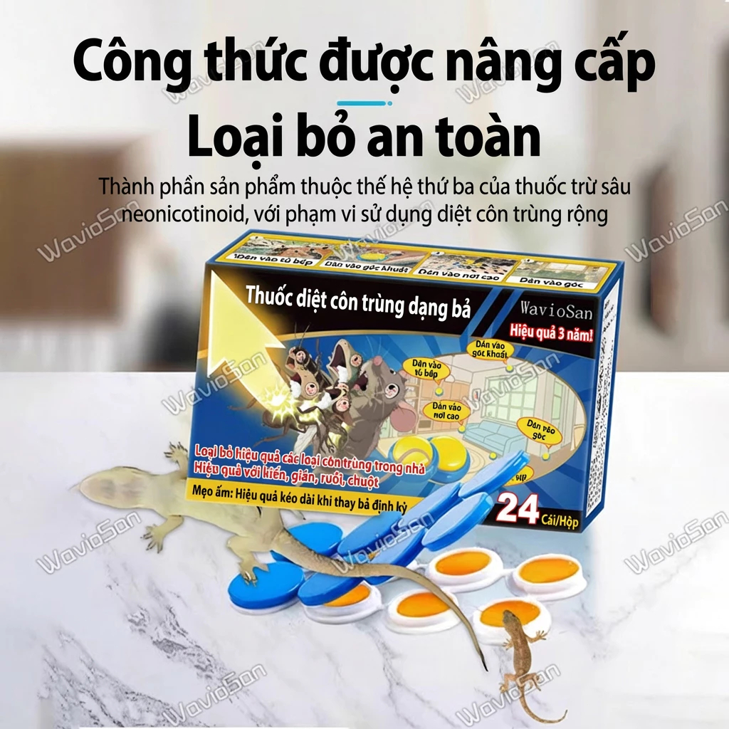 Thuốc diệt tắc kè 24 viên – Đuổi tắc kè, thằn lằn, phiên bản 2026, tăng lượng, không tăng giá, hiệu quả lâu dài