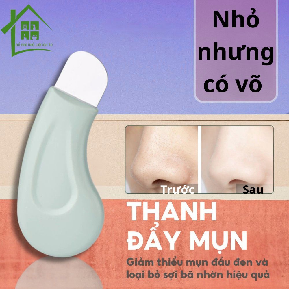 Cây đẩy mụn đầu đen silicon chuyên dụng dùng để loại bỏ mụn đầu đen, tế bào chết