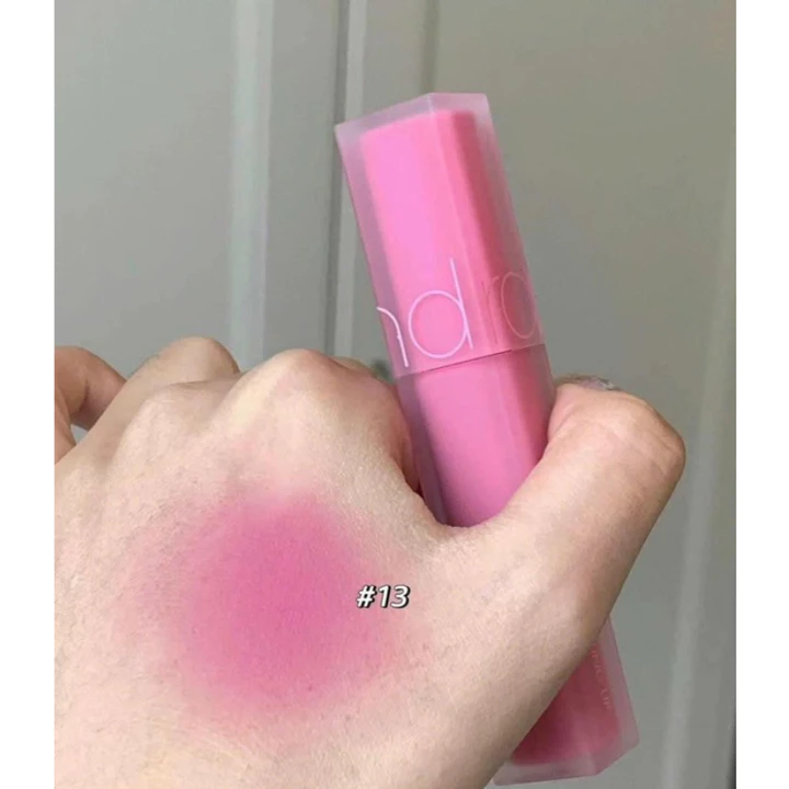 Son Romand Blur 13 Hồng Nude Phù Hợp Làm Nền Môi, Son Kem Lì Fudge Tint Màu 13 Cooling Up