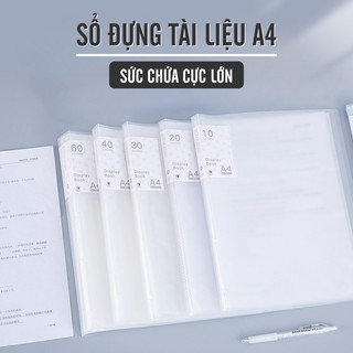 File lá A4 đựng tài liệu nhiều ngăn - 20/30/40/60 lá Hồ Sơ Giấy Tờ Tiện Lợi Cho Học Sinh Văn Phòng