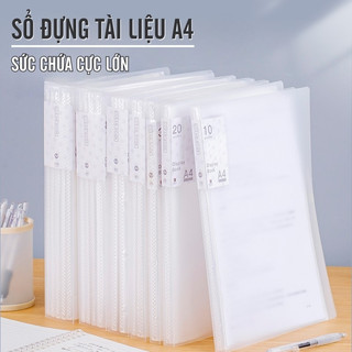File lá A4 đựng tài liệu nhiều ngăn - 20/30/40/60 lá Hồ Sơ Giấy Tờ Tiện Lợi Cho Học Sinh Văn Phòng
