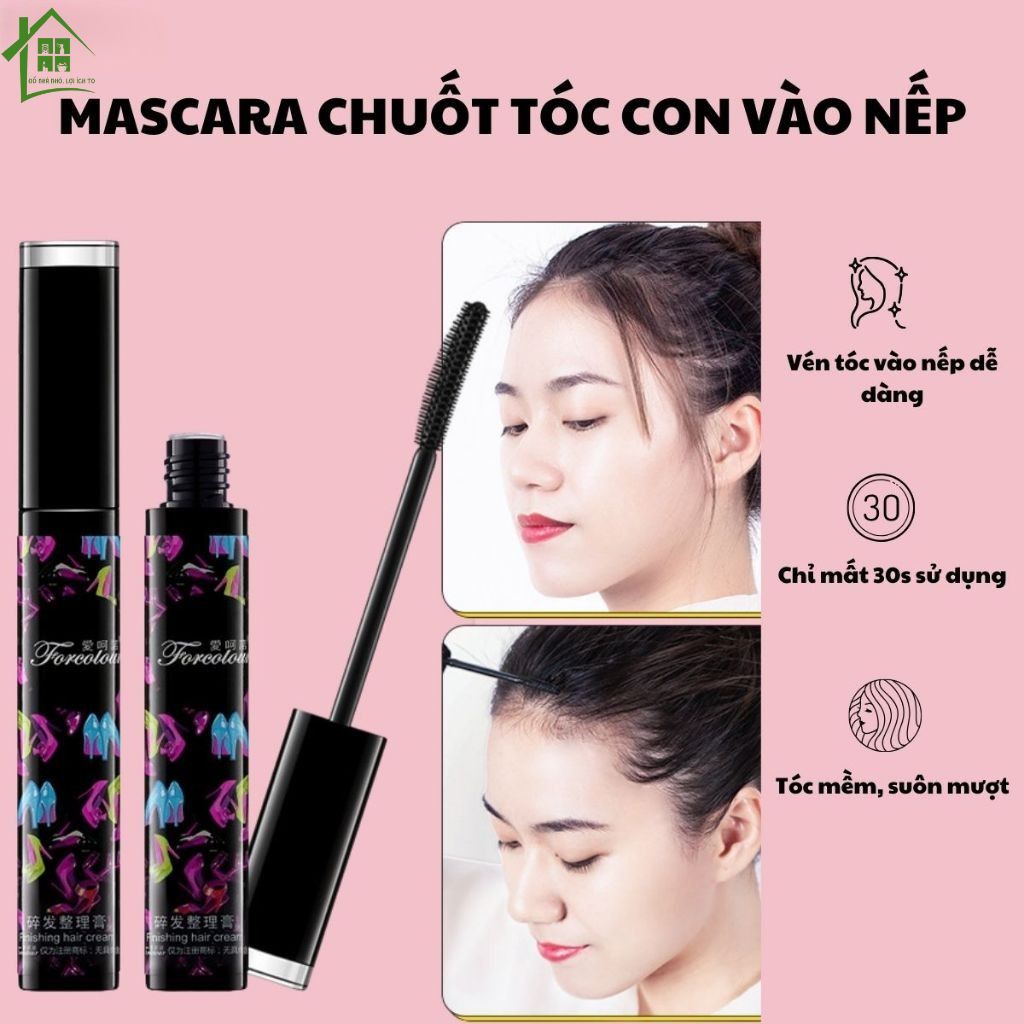 Cây chải tóc Mascara cố định tóc mai, chuốt tóc con gọn vào nếp, phụ kiện bút tạo kiểu vuốt gọn tóc.