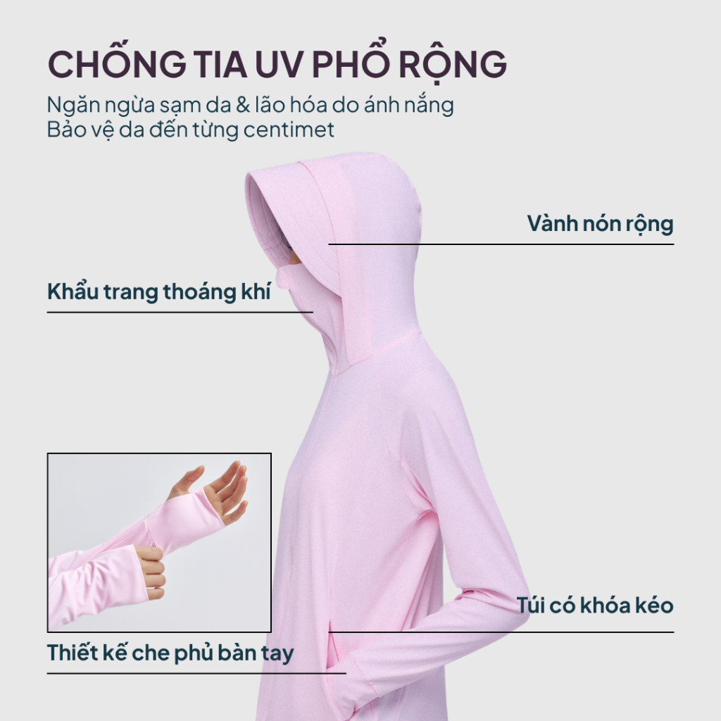 NEAU SilkShell Original Áo Khoác Chống Nắng Nữ Mát Lạnh Chống Tia UV 99% Thoáng Khí Dáng Rộng CV101 | BigBuy360 - bigbuy360.vn