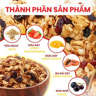 Ngũ Cốc Trái Cây Dan D Pak I Fruit Granola I 800g