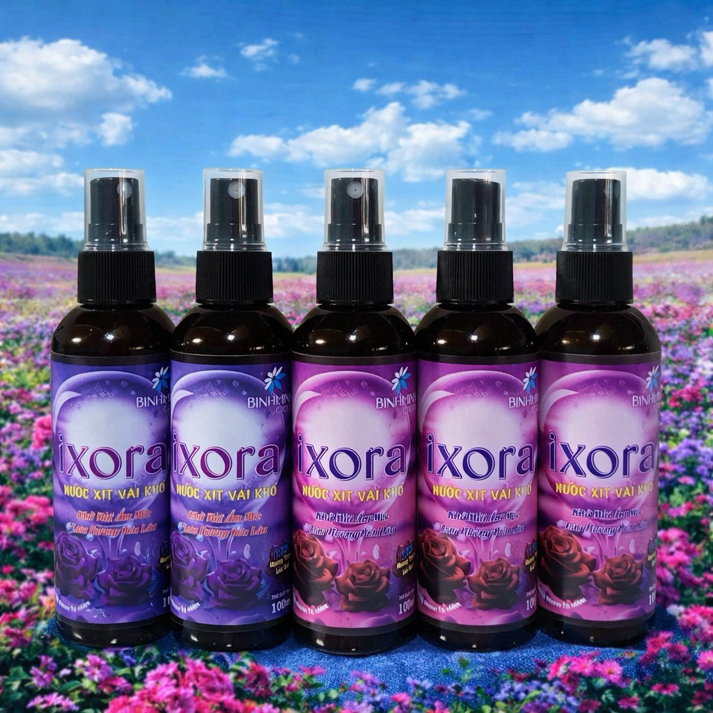 ( Combo mua 5 tặng 1, tổng 6 chai) xịt xả vải khô IXORA hương nước hoa