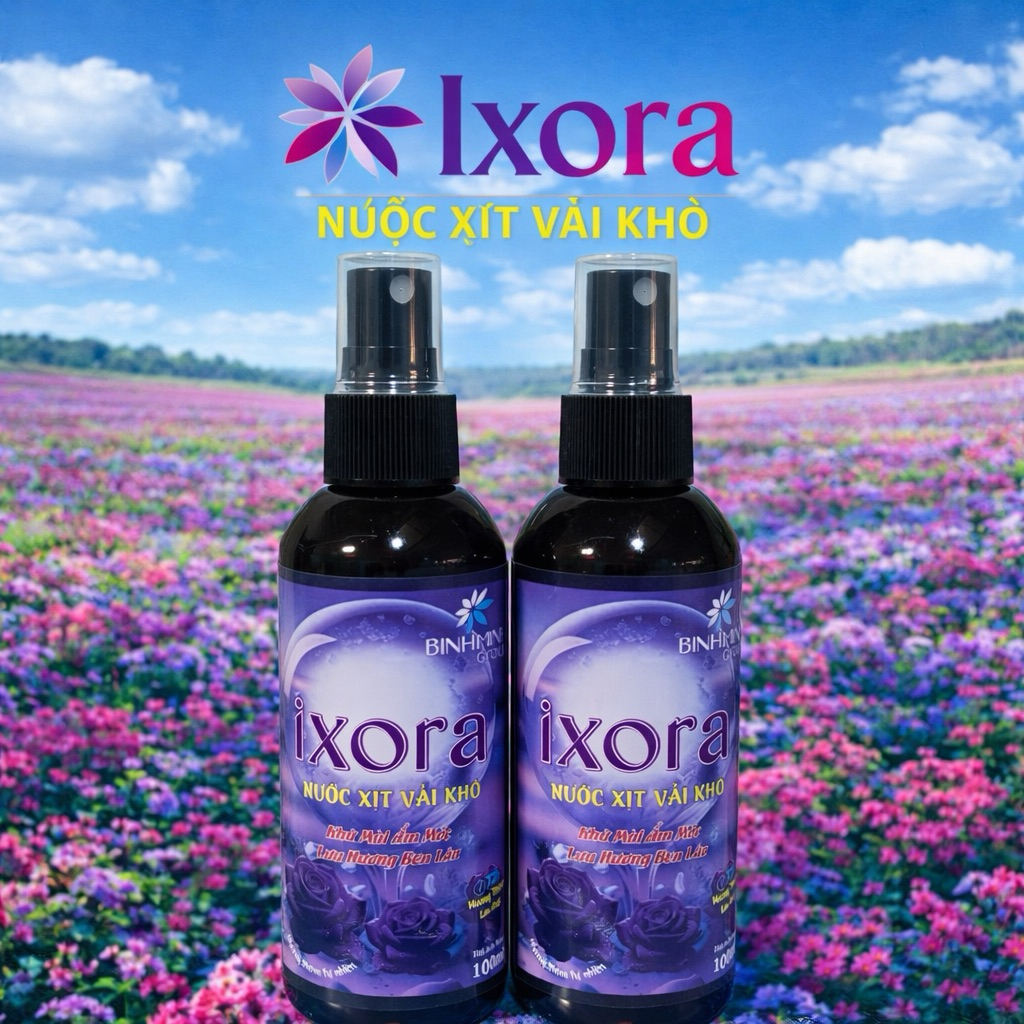 ( Combo mua 5 tặng 1, tổng 6 chai) xịt xả vải khô IXORA hương nước hoa