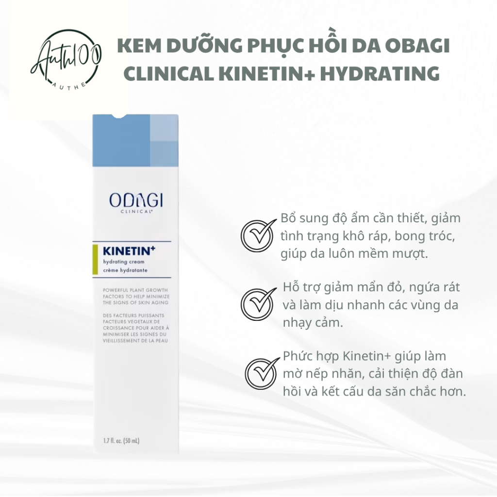KEM DƯỠNG PHỤC HỒI DA O.BA GI CLINICAL KINETIN+ HYDRATING