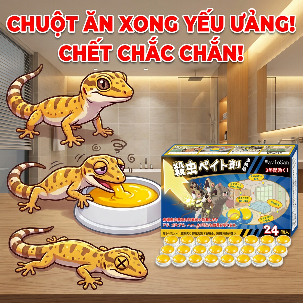 Thuốc diệt tắc kè 24 viên – Đuổi tắc kè, thằn lằn, phiên bản 2026, tăng lượng, không tăng giá, hiệu quả lâu dài
