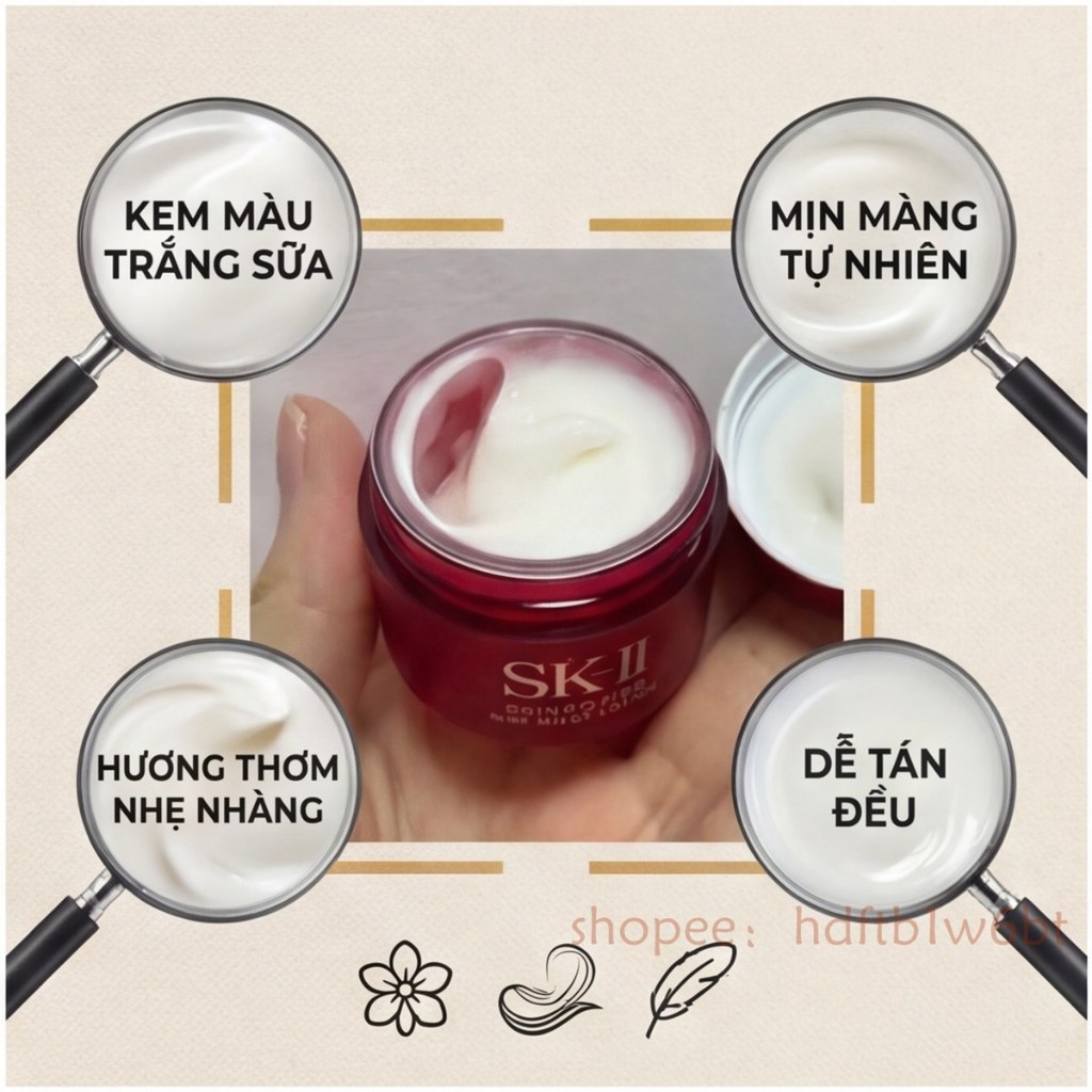 【Còn hàng】SK-II SK2 SKINPOWER Advanced Cream 15g Kem dưỡng ẩmdưỡng da Dưỡng trắng Làm trắng da Chống