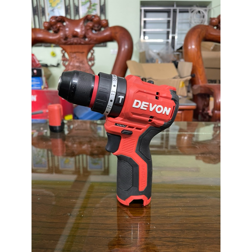 Máy khoan dùng pin 12V DEVON 5209 khoan 3 chức năng chính hãng