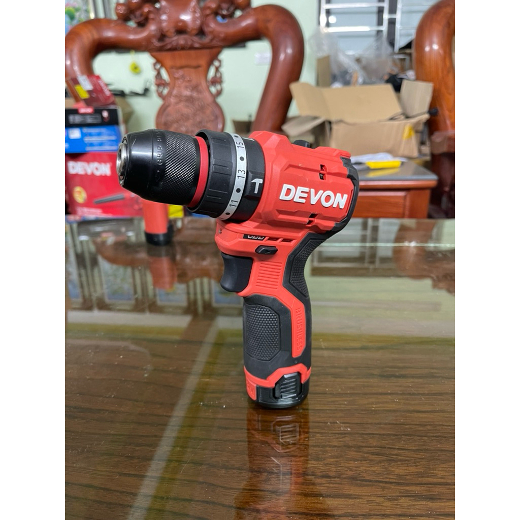 Máy khoan dùng pin 12V DEVON 5209 khoan 3 chức năng chính hãng