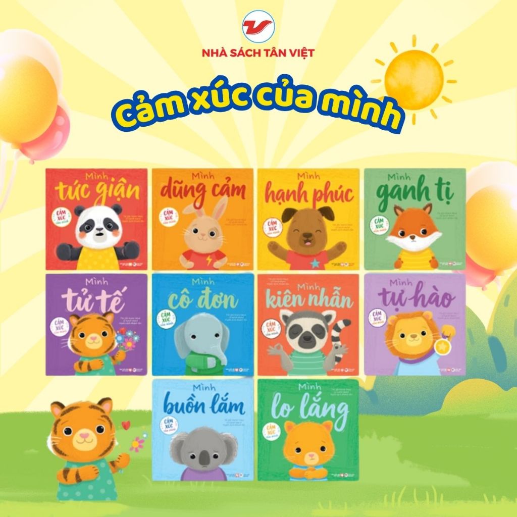Sách - Cảm Xúc Của Mình - Combo 10 Cuốn Với 10 Chủ Đề - Tân Việt