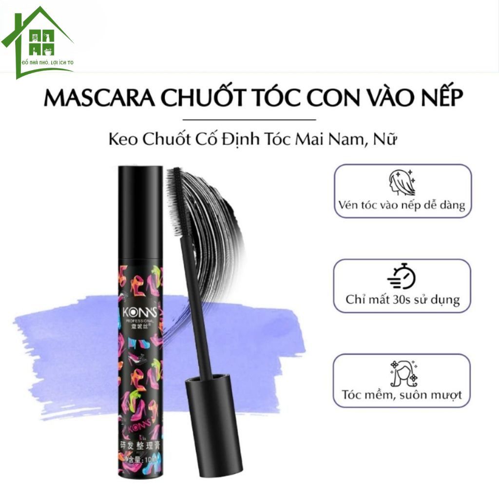 Cây chải tóc Mascara cố định tóc mai, chuốt tóc con gọn vào nếp, phụ kiện bút tạo kiểu vuốt gọn tóc.