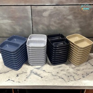 COMBO 10/15 Khay Nước Chấm 2 Ngăn Nhỏ (9 x 7cm) – Tiện Lợi, Đẹp Mắt, Chất Liệu Melamine Cao Cấp
