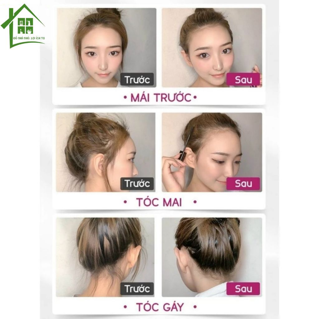 Cây chải tóc Mascara cố định tóc mai, chuốt tóc con gọn vào nếp, phụ kiện bút tạo kiểu vuốt gọn tóc.