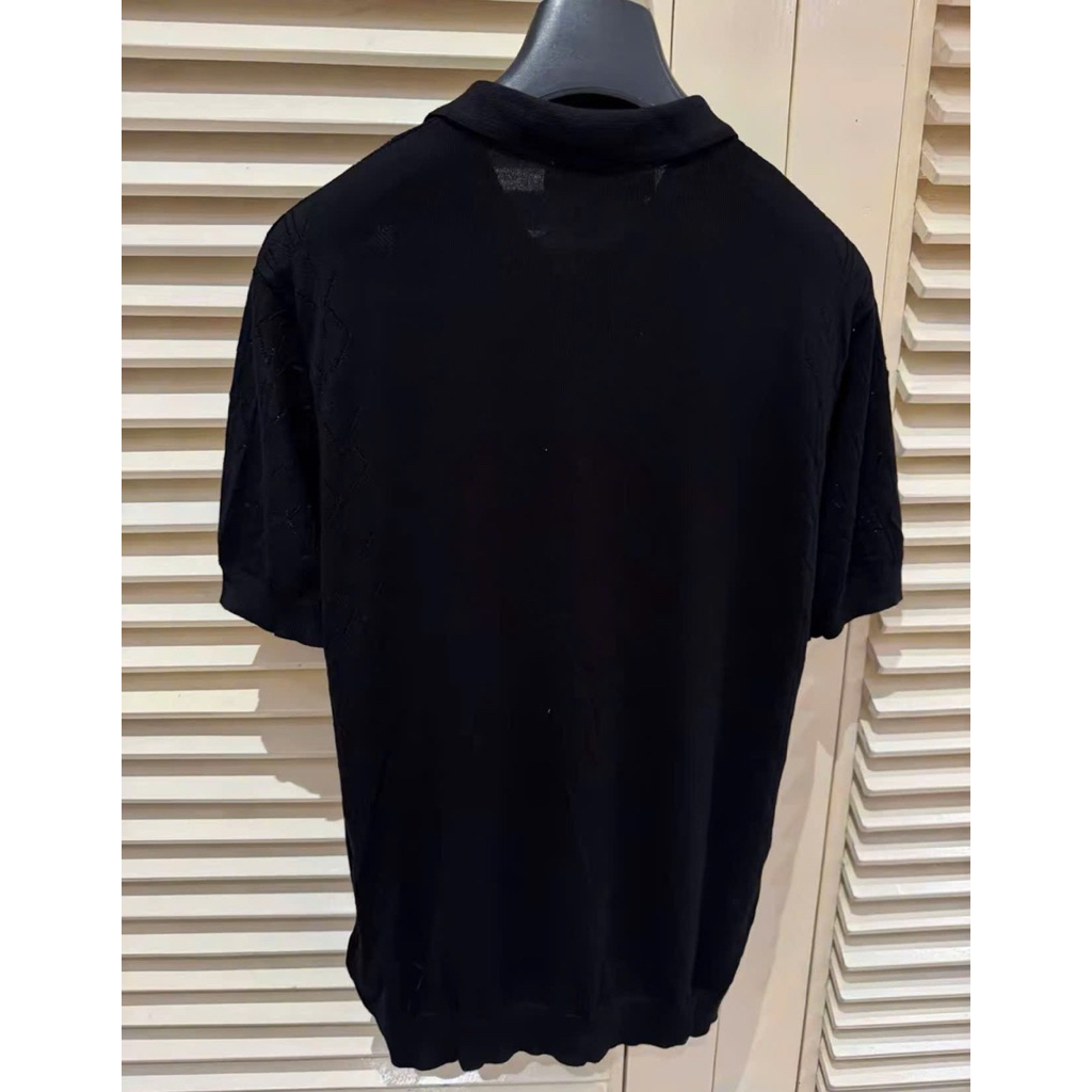 ⚡️[Hight Quality] Áo Polo Len Nam Nữ \/ Black Ready To - Điểm Nhấn Len Mịn Loại 1