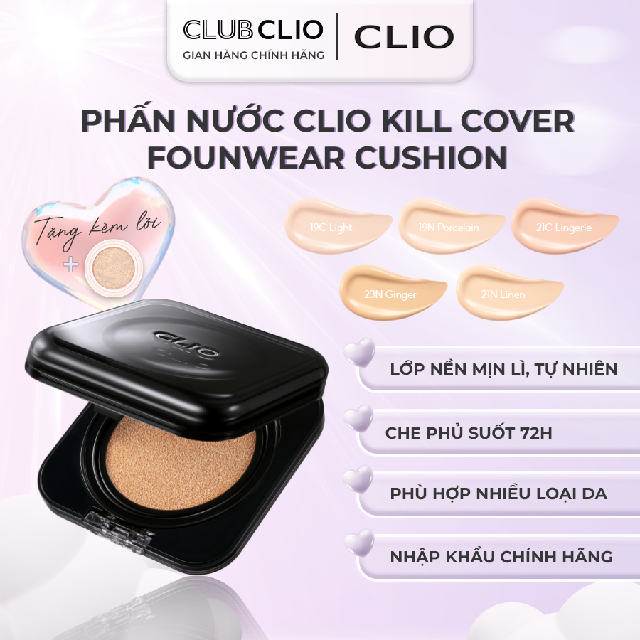 Phấn Nước Clio Kill Cover The New Founwear Cushion