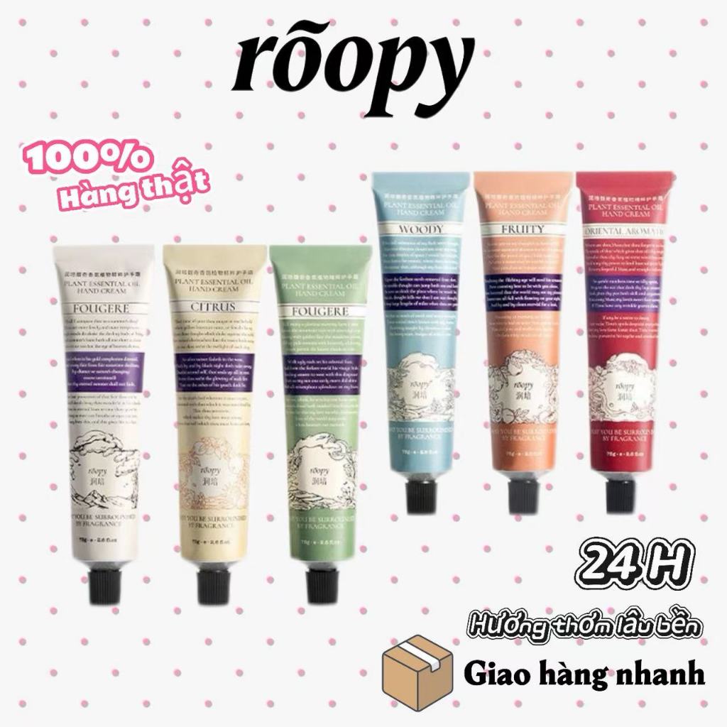 「Roopy 」Kem Tay Hương Tinh Dầu Thực Vật 75g - Hương ba tầng, Hương Hoa ...