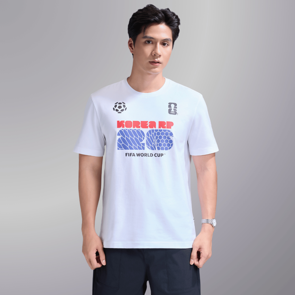 [TẶNG TẤT WC 2026]Áo thun Tshirt nam nữ Cotton Compact World Cup Korea Edition 26, Áo cổ vũ đội tuyển Hàn Quốc
