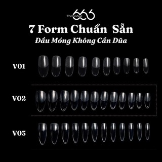 Móng Úp VINIMAY Chính Hãng 552 Móng – Form 1-7 Móng Giả Màu Clear/Natural Nhiều Size Dễ Đắp Chuẩn Salon | Thegioinail666