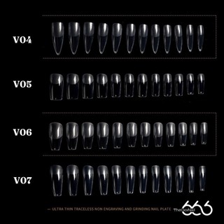 Móng Úp VINIMAY Chính Hãng 552 Móng – Form 1-7 Móng Giả Màu Clear/Natural Nhiều Size Dễ Đắp Chuẩn Salon | Thegioinail666