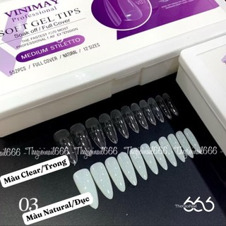 Tip Móng Gel VINIMAY Chính Hãng Mẫu Mới Nhất Mã 8 đến Mã 16 – Móng Úp Full/Half Form Đa Dạng Size, Dễ Đắp Chuẩn Salon