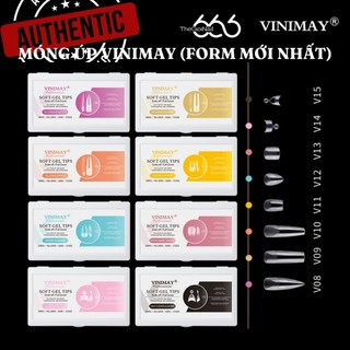 Tip Móng Úp VINIMAY Form Mới Mã 8-13 Soft Gel Tips – Móng Úp Full Cover Trong Suốt Đa Form Dễ Đắp Chuẩn Salon Nail666