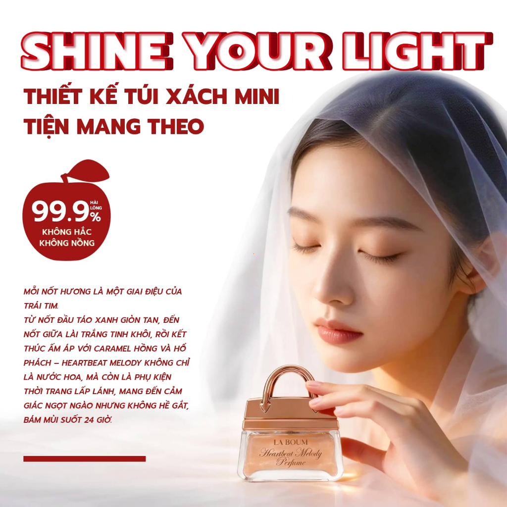 【NEW】Nước Hoa Nữ Ngọt Thanh Khô Không Hề Ngấy Ánh Nhũ Kim Tuyến Sang Trọng Lưu Hương 24h LABOUM Phù Hợp Đi Làm Hẹn Hò