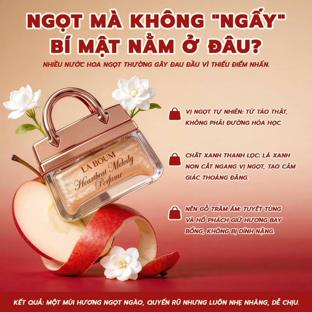 【NEW】Nước Hoa Nữ Ngọt Thanh Khô Không Hề Ngấy Ánh Nhũ Kim Tuyến Sang Trọng Lưu Hương 24h LABOUM Phù Hợp Đi Làm Hẹn Hò